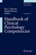 Cover: Handbook of Clinical Psychology Competencies - Springer