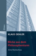 Cover: Blicke aus dem Philosophenturm - Georg Olms Verlag