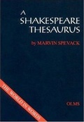 Cover: A Shakespeare Thesaurus - Georg Olms Verlag