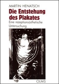 Cover: Die Entstehung des Plakates - Georg Olms Verlag