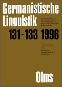 Abbildung von: Germanistische Linguistik / Reader zur Namenkunde III, 2 - Olms