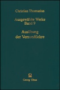 Cover: Ausgew&auml;hlte Werke / Aus&uuml;bung der Vernunftlehre - Georg Olms Verlag