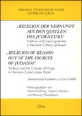 Cover: Religion der Vernunft aus den Quellen des Judentums - Georg Olms Verlag