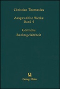 Cover: Ausgew&auml;hlte Werke / G&ouml;ttliche Rechsgelahrheit - Georg Olms Verlag