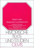 Cover: B&uuml;rgerrecht und Bekenntnis - Georg Olms Verlag
