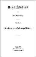Cover: Neue Studien. 4 B&auml;nde - Olms