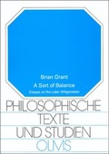 Cover: A Sort of Balance - Georg Olms Verlag