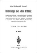 Cover: Untersuchungen &uuml;ber h&ouml;here Arithmetik - Georg Olms Verlag