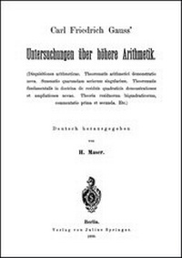 Abbildung von: Untersuchungen über höhere Arithmetik - Georg Olms Verlag