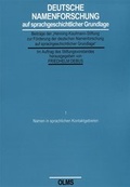 Cover: Namen in sprachlichen Kontaktgebieten - Georg Olms Verlag