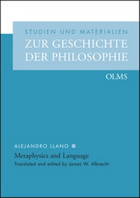 Enlarge image Cover: Metaphysics and Language - Georg Olms Verlag