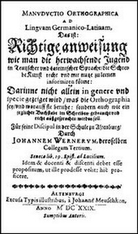 Abbildung von: Manuductio Orthographica - Georg Olms Verlag