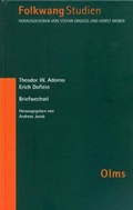 Cover: Theodor W. Adorno - Erich Doflein: Briefwechsel - Georg Olms Verlag