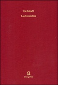 Cover: Liedverzeichnis - Georg Olms Verlag