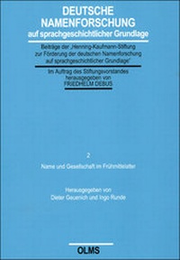 Abbildung von: Name und Gesellschaft im Frühmittelalter - Georg Olms Verlag