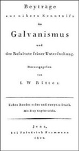 Cover: Beytr&auml;ge zur n&auml;hern Kenntniss des Galvanismus und der Resultate seiner Untersuchung - Olms