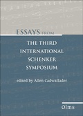 Cover: Essays from the Third International Schenker Symposium - Georg Olms Verlag