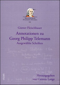 Enlarge image Cover: Annotationen zu Georg Philipp Telemann - Georg Olms Verlag