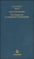 Cover: Einleitung in die Philosophischen Wissenschaften - Georg Olms Verlag