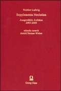 Cover: Supplementa Neolatina - Georg Olms Verlag