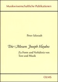 Cover: Die Messen Joseph Haydns - Georg Olms Verlag