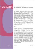 Cover: ZGMTH - Zeitschrift der Gesellschaft f&uuml;r Musiktheorie, 5. Jahrgang 2008 - Georg Olms Verlag