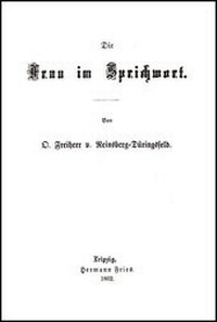 Abbildung von: Die Frau im Sprichwort - Georg Olms Verlag