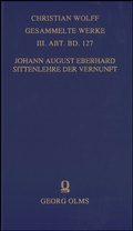 Cover: Sittenlehre der Vernunft - Georg Olms Verlag