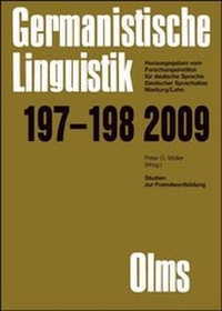 Abbildung von: Studien zur Fremdwortbildung - Georg Olms Verlag