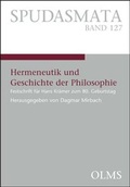 Cover: Hermeneutik und Geschichte der Philosophie - Georg Olms Verlag