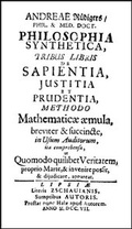 Cover: Philosophia synthetica - Georg Olms Verlag