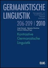 Abbildung von: Kontrastive Germanistische Linguistik - Georg Olms Verlag