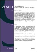 Cover: ZGMTH - Zeitschrift der Gesellschaft f&uuml;r Musiktheorie, 6. Jahrgang 2009 - Georg Olms Verlag
