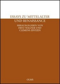 Enlarge image Cover: Essays zu Mittelalter und Renaissance. - Georg Olms Verlag