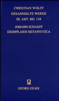 Cover: Exemplaris Metaphysica - Georg Olms Verlag