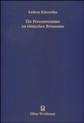 Cover: Die Personennamen im r&ouml;mischen Britannien - Georg Olms Verlag