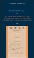 Cover: Erz&auml;hlungen - Nachdruck der Erstausgabe 1811 - Olms