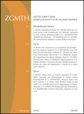 Cover: ZGMTH - Zeitschrift der Gesellschaft f&uuml;r Musiktheorie, 7. Jahrgang 2010 - Georg Olms Verlag