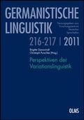 Cover: Perspektiven der Variationslinguistik - Georg Olms Verlag