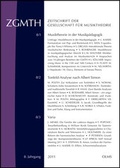 Cover: ZGMTH - Zeitschrift der Gesellschaft f&uuml;r Musiktheorie, 8. Jahrgang 2011 - Georg Olms Verlag