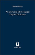 Cover: An Universal Etymological English Dictionary - Georg Olms Verlag