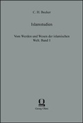 Cover: Islamstudien - Georg Olms Verlag