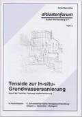 Cover: Tenside zur In-situ-Grundwassersanierung - Schweizerbart'sche, E.