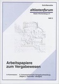 Cover: Arbeitspapiere zum Vergabewesen - Schweizerbart'sche, E.