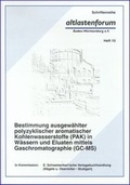 Bild: Bestimmung ausgew&auml;hlter polyzyklischer aromatischer Kohlenwasserstoffe (PAK) in W&auml;ssern und Eluaten mittels Gaschromatographie (GC-MS) - Schweizerbart'sche, E.
