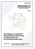 Cover: Grundlagen zur technisch-&ouml;konomischen Optimierung und Bewertung von Grundwassersanierungen - Schweizerbart'sche, E.