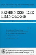 Cover: Workshop on measurement of microbial activities in the carbon cycle of freshwaters - Schweizerbart'sche, E.