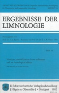 Cover: Nutrient remobilization from sediments and its limnological effects - Schweizerbart'sche, E.