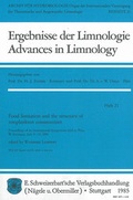 Cover: Food limitation and the structure of zooplankton communities - Schweizerbart'sche, E.