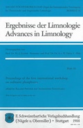 Cover: International Workshop on Sediment phosphorus (1.), Wien, M&auml;rz 1986 - Schweizerbart'sche, E.